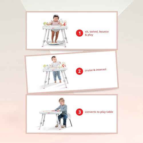 Skip Hop Baby Activity Center: Interactive Play Center with 3-Stage Grow-with-Me Functionality, 4mo+, Silver Lining Cloud