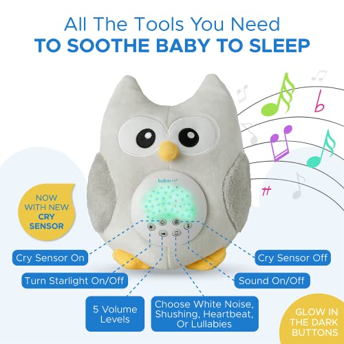 Baby Soother Toys Owl White Noise Sound Machine, Toddler Sleep Aid Night Light, Unique Baby Girl Gifts & Baby Boy Gifts, Woodland Baby Shower, Portable Baby Soother, New Baby Gift, Gender Neutral