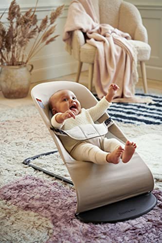 BABYBJÖRN Bouncer Balance Soft, Cotton/Jersey, Beige/Gray