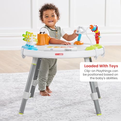 Skip Hop Baby Activity Center: Interactive Play Center with 3-Stage Grow-with-Me Functionality, 4mo+, Silver Lining Cloud