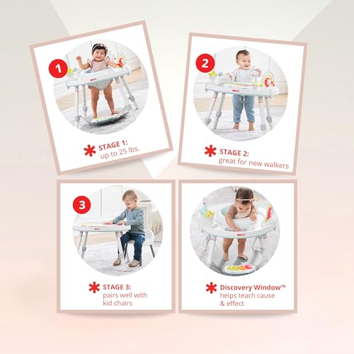 Skip Hop Baby Activity Center: Interactive Play Center with 3-Stage Grow-with-Me Functionality, 4mo+, Silver Lining Cloud