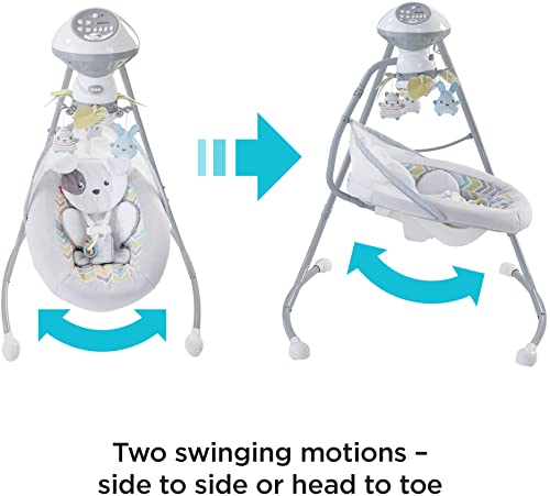 Fisher-Price Sweet Snugapuppy Dreams Cradle 'n Swing, White