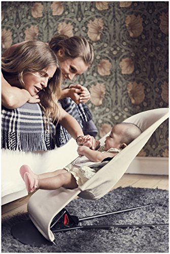 BABYBJÖRN Bouncer Balance Soft, Cotton/Jersey, Beige/Gray