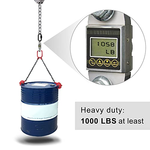 Besthouse Set of 2 Heavy Duty Porch Swing Hanging Chain Kit, Hammock Chair Hardware for Indoor Outdoor Playground Hanging Chair Hammock Chair Punching Bags, 4 Screws for Wooden, 1000LB Capacity, 81"