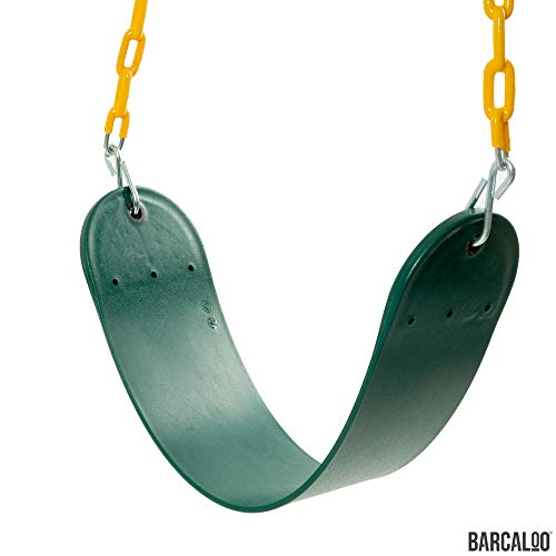 Barcaloo Playground Swing with Plastic Coated Chain 2 Pack - Set of Outdoor Swings for Jungle Gym