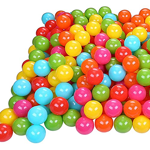 BalanceFrom 2.3-Inch Phthalate Free BPA Free Non-Toxic Crush Proof Play Balls Pit Balls- 6 Bright Colors in Reusable and Durable Storage Mesh Bag with Zipper, 400-Count
