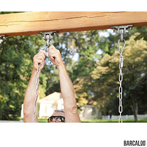 Barcaloo Playground Swing with Plastic Coated Chain 2 Pack - Set of Outdoor Swings for Jungle Gym