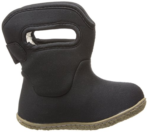 Bogs Baby Bogs Waterproof Insulated Toddler/Kids Rain Boots for Boys and Girls, All Black, 4 M US Toddler