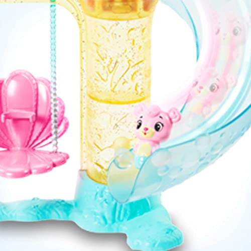 Barbie Dreamtopia Mermaid Playground Playset, with Chelsea Mermaid Doll, Merbear Friend Figure and Sand Castle Set with Swing, Slide, Pool and Tea Party, Gift for 3 to 7 Year Olds????