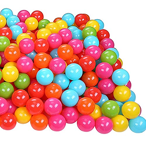 BalanceFrom 2.3-Inch Phthalate Free BPA Free Non-Toxic Crush Proof Play Balls Pit Balls- 6 Bright Colors in Reusable and Durable Storage Mesh Bag with Zipper, 400-Count