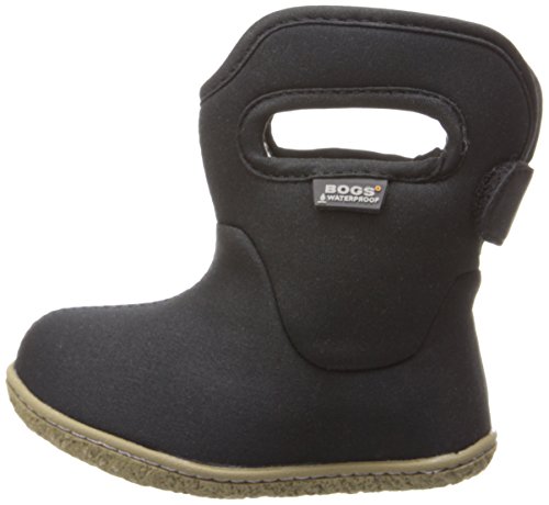 Bogs Baby Bogs Waterproof Insulated Toddler/Kids Rain Boots for Boys and Girls, All Black, 4 M US Toddler