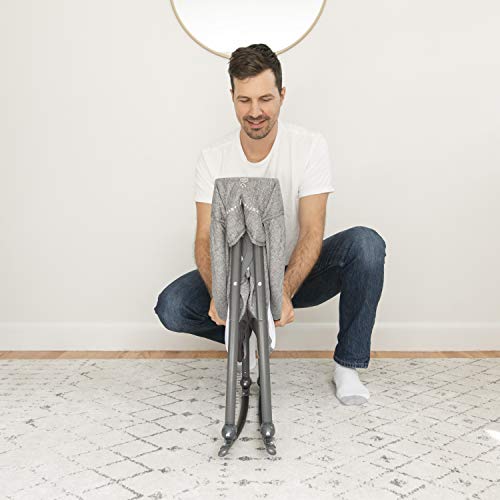 Baby Delight Go With Me Slumber Deluxe Portable Rocking Bassinet, Charcoal Tweed Fashion