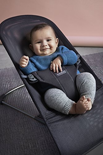 BabyBjörn Fabric Seat for Bouncer - Anthracite, Mesh, Anthracite