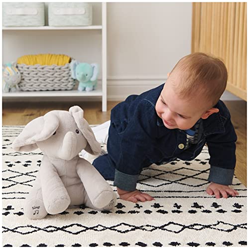 Baby GUND Animated Flappy the Elephant Stuffed Animal Plush, Gray, 12"