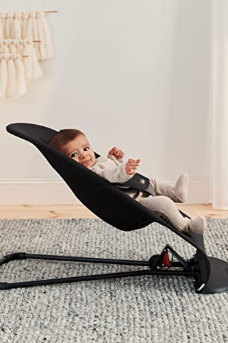 BABYBJORN Bouncer Balance Soft - Black/Dark Gray, Cotton