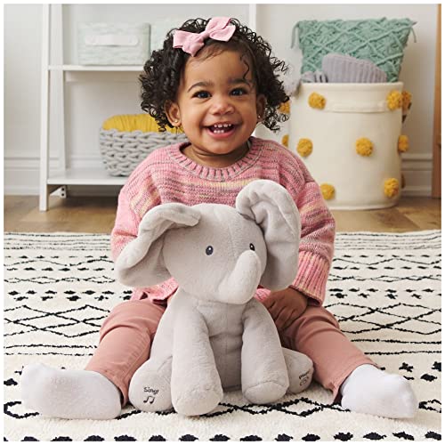 Baby GUND Animated Flappy the Elephant Stuffed Animal Plush, Gray, 12"