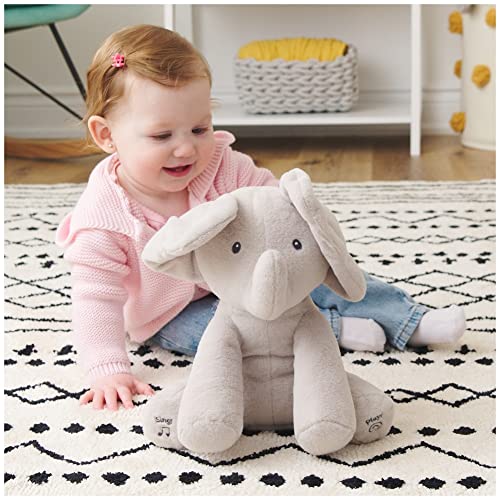 Baby GUND Animated Flappy the Elephant Stuffed Animal Plush, Gray, 12"