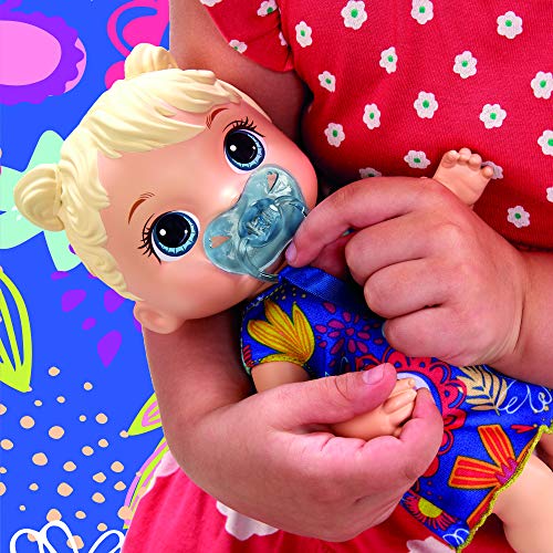 Baby Alive Baby Lil Sounds: Interactive Baby Doll for Girls & Boys Ages 3 & Up, Makes 10 Sound Effects, Including Giggles, Cries, Baby Doll with Pacifier