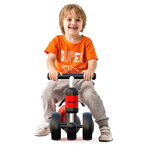 Baby Balance Bikes Bicycle for 1-2 Year Old Girl/Boy, Best Cycling Toy Red