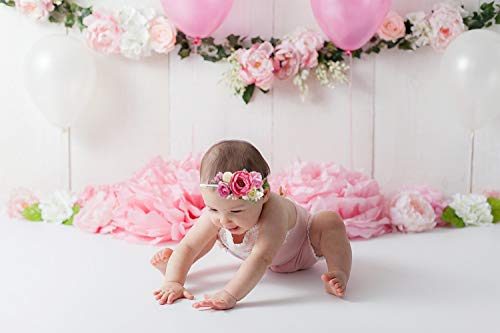 Baby Girl Floral Headbands Set - 3pcs Flower Crown Newborn Toddler Hair Accessories by mligril?1-6 years old?