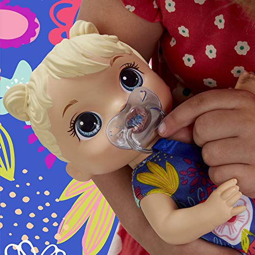 Baby Alive Baby Lil Sounds: Interactive Baby Doll for Girls & Boys Ages 3 & Up, Makes 10 Sound Effects, Including Giggles, Cries, Baby Doll with Pacifier