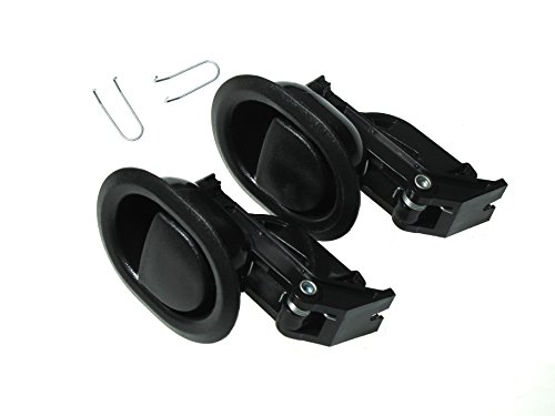 Kuanyu Sturdy Recliner Sofa/Chair Release Oval Black Plastic Pull Recliner Handle,Fits Ashley and Other Manufacturer Brands(3mm Barrel Cables) Chair Release Handle for Sofa,Couch or Recliner,2PCS