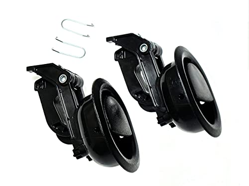 Kuanyu Sturdy Recliner Sofa/Chair Release Oval Black Plastic Pull Recliner Handle,Fits Ashley and Other Manufacturer Brands(3mm Barrel Cables) Chair Release Handle for Sofa,Couch or Recliner,2PCS