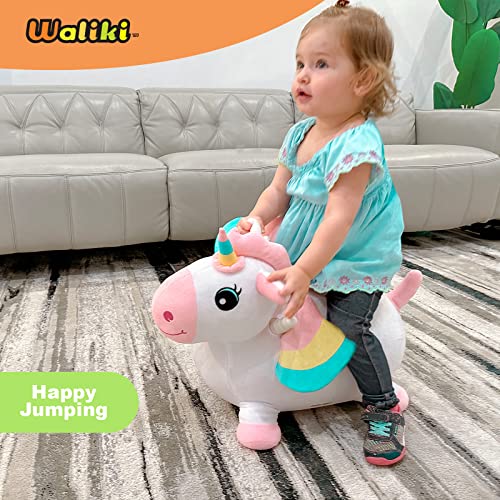 WALIKI Bouncy Horse Hopper | Inflatable Hopping Horse for Kids | Jumping Horse (Unicorn)