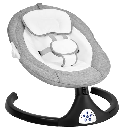 Electric Baby Swing with 5 Speeds, 10 Lullabies