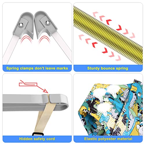 Baby Door Jumper Great for Baby Exerciser, Comfortable Johnny Jumper w Seat and Durable Doorway Jumper for Baby Bounce Jumper, Portable and Easy to Install