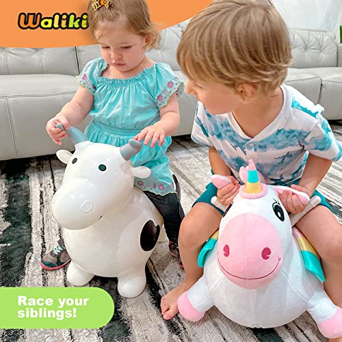 WALIKI Bouncy Horse Hopper | Inflatable Hopping Horse for Kids | Jumping Horse (Unicorn)