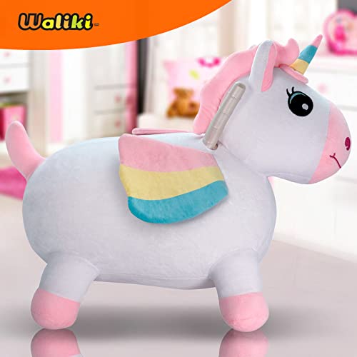WALIKI Bouncy Horse Hopper | Inflatable Hopping Horse for Kids | Jumping Horse (Unicorn)