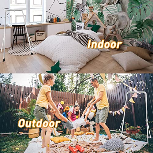 2 in 1 Baby Jumper and Toddler Swing with Stand Indoor and Outdoor, Baby Swings Baby Jumpers and Bouncers for Infants to Toddler, with Foldable Metal Stand