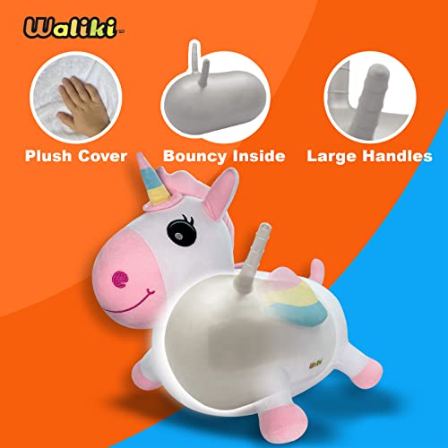 WALIKI Bouncy Horse Hopper | Inflatable Hopping Horse for Kids | Jumping Horse (Unicorn)