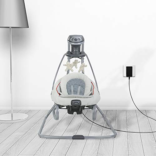 PwrON 5V Replacement Graco Swing Power Cord Compatible with Graco Simple Sway, Graco Glider LX/Elite/Premier/Petite LX; Sweetpeace, DuetSoothe, DuetConnect LX, Sweet Snuggle, Comfy Cove DLX Baby