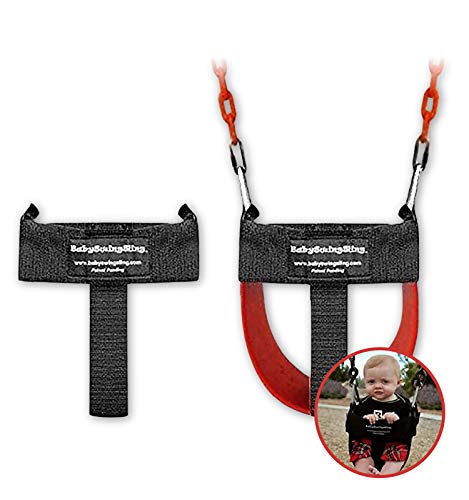 BabySwingSling  This Baby Swing Attachment Converts Standard Park Swings for Infants and Toddlers  Portable, Lightweight, Holds Up to 50 Pounds  Ideal for Swing Training This Summer