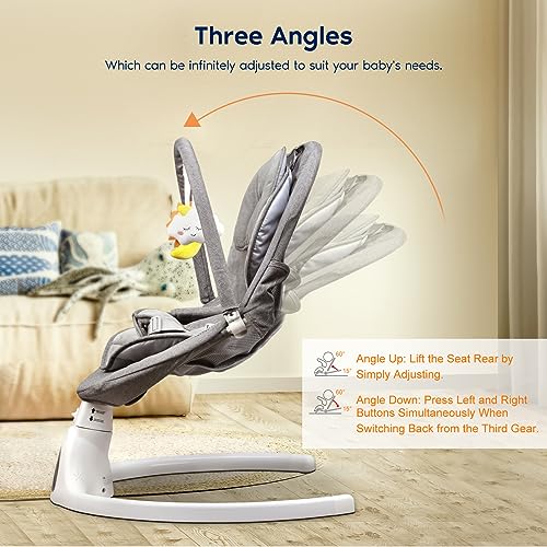 Adjustable Seat Baby Swing, 5 Swing Speeds