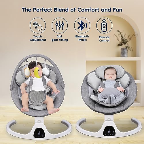 Adjustable Seat Baby Swing, 5 Swing Speeds