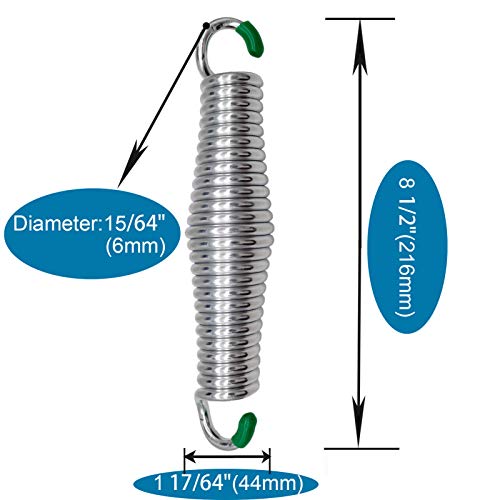 Hammock Chairs Porch Swing Spring - 600Lbs Heavy Duty Suspension Swing Hangers Ceiling Mount Porch Swings by BLASCOOL(2pcs 600Lbs)