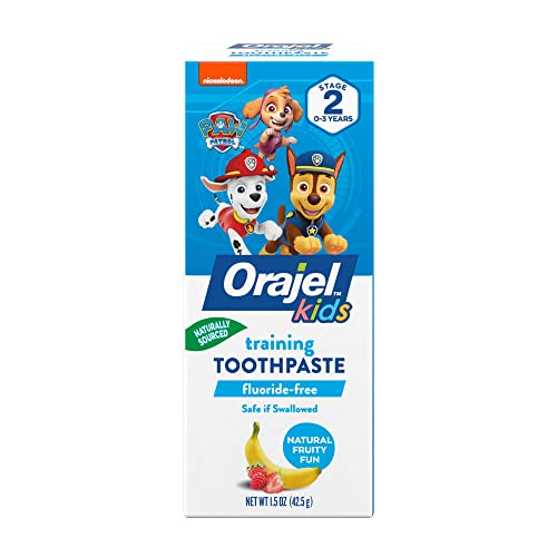 Orajel PAW Patrol Fluoride-Free Training Toothpaste, Fruity Fun, 1.5 oz.