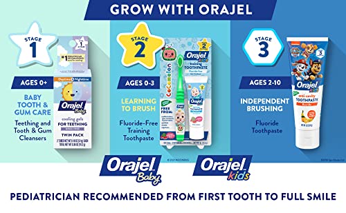 Orajel PAW Patrol Fluoride-Free Training Toothpaste, Fruity Fun, 1.5 oz.