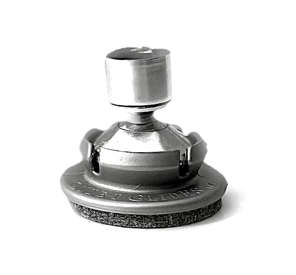 Quiet Glides with DuraFelt / 20 Count/Alternative to PreCut Tennis Balls/Grey/Snaps On/Reduce Noise/Prevent Scuffs and Scratches/Glides for Chairs, Desks, Tables, Stools Etc.