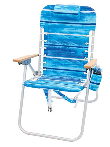 Rio Gear 4-Position Hi-Boy Backpack Beach Chair - Stripe