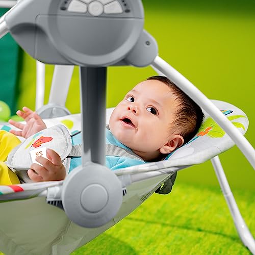 Portable Baby Swing with Music - Bright Starts Playful Paradise
