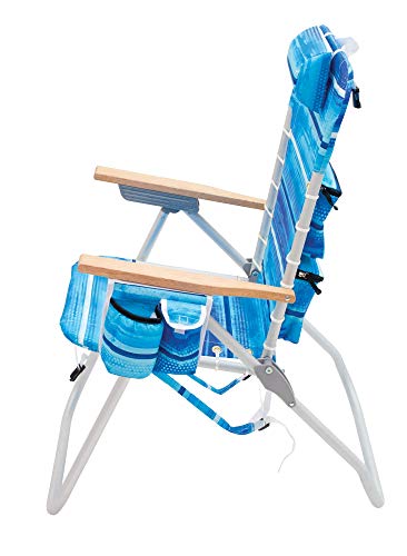 Rio Gear 4-Position Hi-Boy Backpack Beach Chair - Stripe