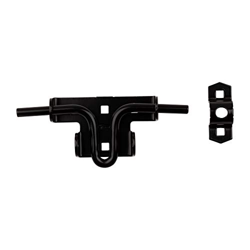 National Mfg N165506 Slide/Sliding Bolt Door/Gate Latch, Satin Black