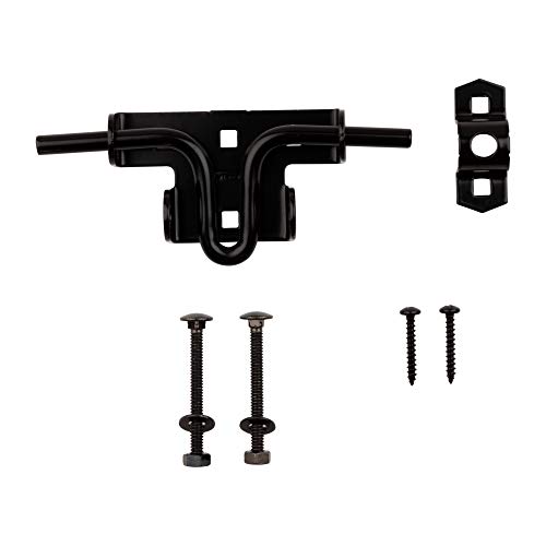 National Mfg N165506 Slide/Sliding Bolt Door/Gate Latch, Satin Black