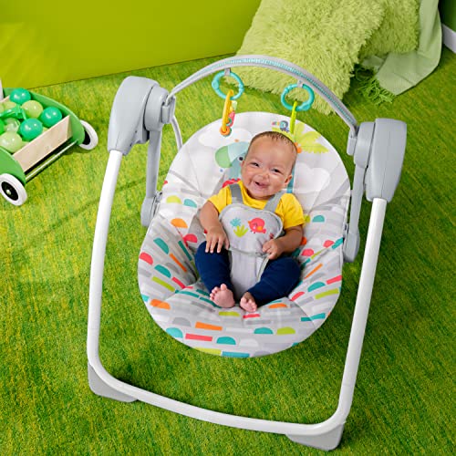 Portable Baby Swing with Music - Bright Starts Playful Paradise