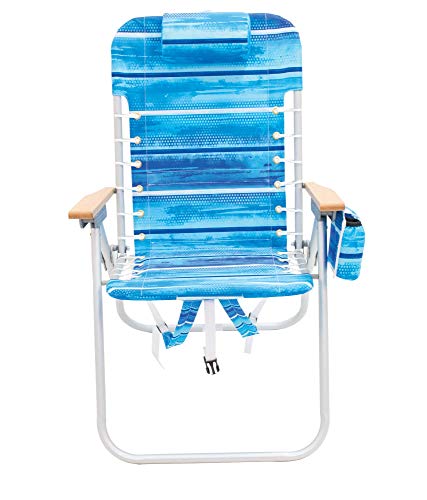 Rio Gear 4-Position Hi-Boy Backpack Beach Chair - Stripe