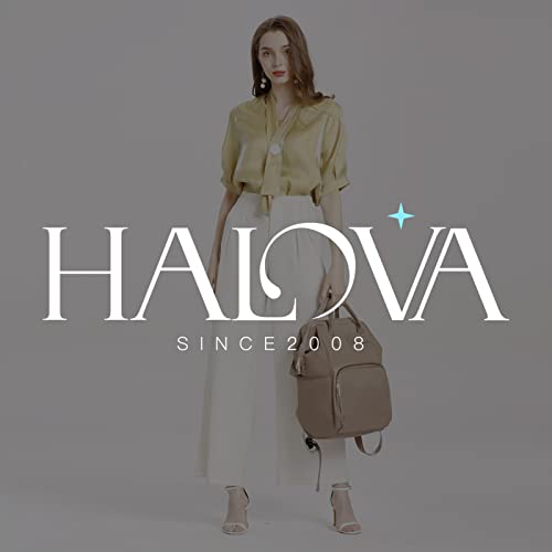 HaloVa Diaper Bag Multi-Function Waterproof Travel Backpack Nappy Bags for Baby Care, Large Capacity, Stylish and Durable, Gray